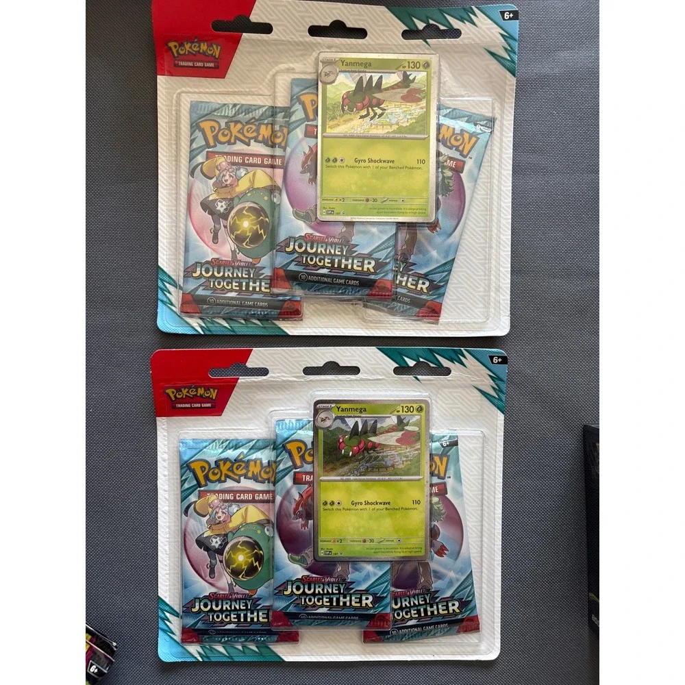 Pokemon TCG Scarlet & Violet Journey Together 3-Pack Blister Yanmega Promo 2ct
